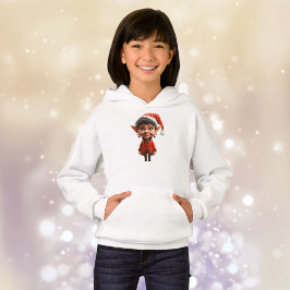 Auf! Weihnachts-Elf-Girl Hoodie