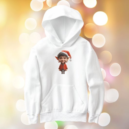 Auf! Weihnachts-Elf-Junge Hoodie