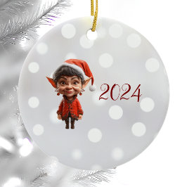 Auf! Weihnachtself Keramik Ornament