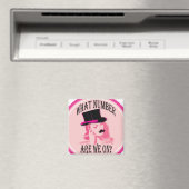 Auf welcher Nummer sind wir? Mustache und Hut Magnet (In Situ (Geschirrspüler))