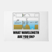 Auf welcher Wellenlänge bist du? Psyche Geek Spaß Fußmatte (Vorderseite)