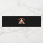 Auf wenig Boo zu warten Wasserflaschenetikett (Einzelnes Label)