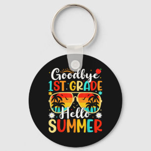 Auf Wiedersehen 1. Klasse Hallo Sommer letzter Sch Schlüsselanhänger