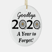 Auf Wiedersehen 2020 im Jahr, um Toilettenpapier z Keramik Ornament (Rechts)