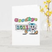 Auf Wiedersehen 2021 Toilettenpapier Karte (Gelbe Blume)