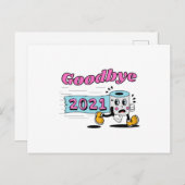 Auf Wiedersehen 2021 Toilettenpapier Postkarte (Vorne/Hinten)