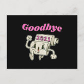 Auf Wiedersehen 2021 Toilettenpapier Postkarte (Vorderseite)