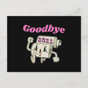 Auf Wiedersehen 2021 Toilettenpapier Postkarte