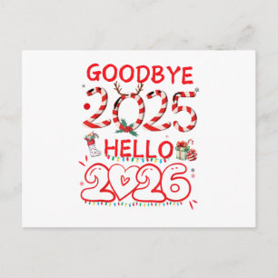 Auf Wiedersehen 2025 Hallo 2026 Frohe Weihnachten