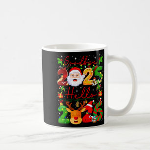Auf Wiedersehen 2025 Hallo 2026 Frohes Neues Jahr Kaffeetasse