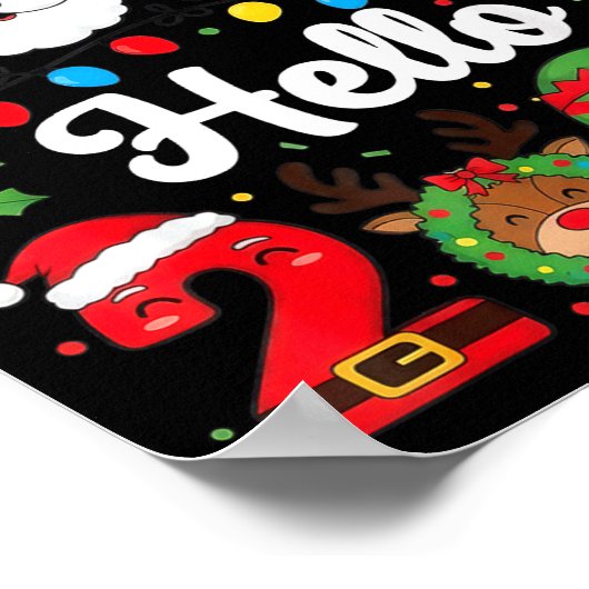 Auf Wiedersehen 2025 Hallo 2026 Frohes Neues Jahr  Poster (Ecke)