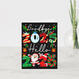 Auf Wiedersehen 2025 Hallo 2026 Frohes Silvester C Karte