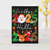 Auf Wiedersehen 2025 Hallo 2026 Frohes Silvester C Karte (Gelbe Blume)