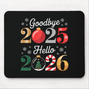 Auf Wiedersehen 2025 Hallo 2026 Frohes Silvester C Mousepad