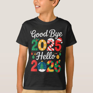 Auf Wiedersehen 2025 Hallo 2026 Frohes Silvester C T-Shirt