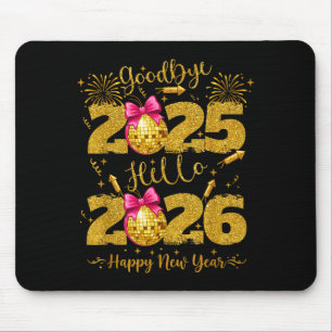 Auf Wiedersehen 2025 Hallo 2026 Frohes Silvester Mousepad