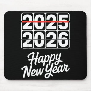Auf Wiedersehen 2025 Hallo 2026 Uhr Frohes Neues J Mousepad