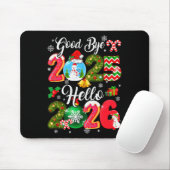 Auf Wiedersehen 2026 Hallo 2026 Frohes Silvester C Mousepad (Mit Mouse)