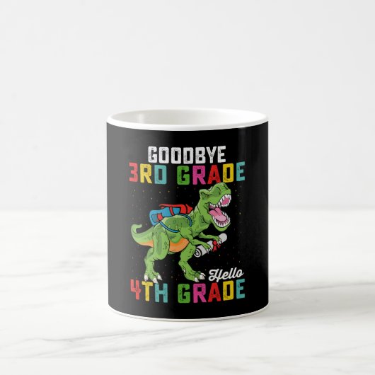 Auf Wiedersehen 3. Klasse Hallo 4. Klasse T-Rex Di Kaffeetasse (Mittel)