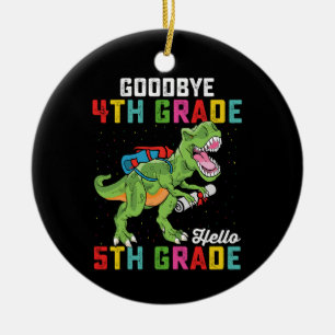 Auf Wiedersehen 4. Klasse Hallo 5. Klasse T-Rex Di Keramik Ornament