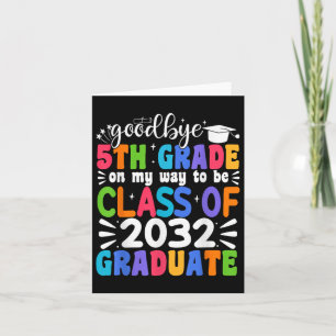 Auf Wiedersehen 5. Klasse Cl von 2032 Graduate 5.  Karte