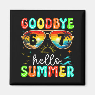 Auf Wiedersehen 67 Sungles Hallo Sommer Retro Sonn Magnet
