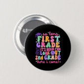 Auf Wiedersehen Abschluss der ersten Klasse 2. Kla Button (Vorne & Hinten)