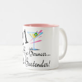 Auf Wiedersehen Barkeeper des Prahler-21 hallo Zweifarbige Tasse (VorderseiteRechts)