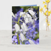 Auf Wiedersehen, Beileidskarte Karte (Gelbe Blume)