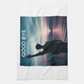 "Auf Wiedersehen des Jahres" Geschirrtuch (Vertikal)