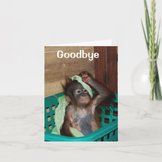 Auf Wiedersehen, du wirst vermisst werden Karte (Vorderseite)