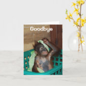 Auf Wiedersehen, du wirst vermisst werden Karte (Gelbe Blume)