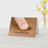 Auf Wiedersehen Freundmarienkäferkarte Karte (Gelbe Blume)