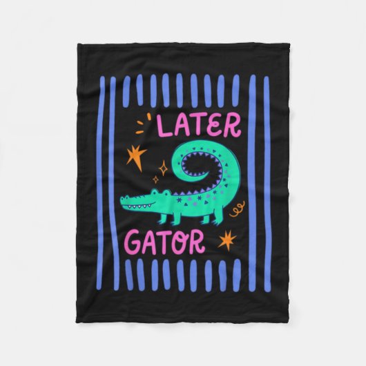Auf Wiedersehen Gator Fleecedecke (Vorderseite)