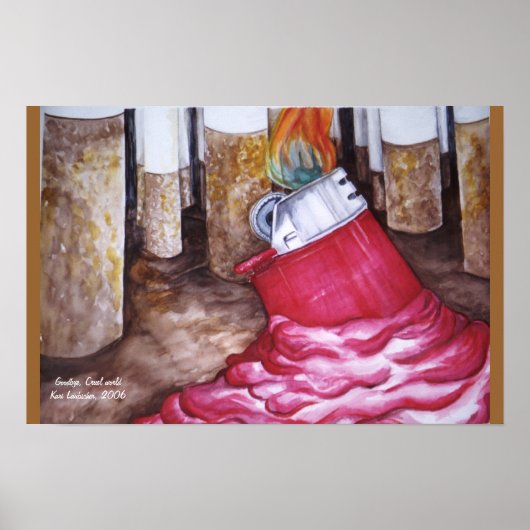 Auf Wiedersehen, grausame Welt Poster (Vorne)