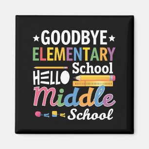 Auf Wiedersehen Grundschule Hallo Mittelschule Magnet