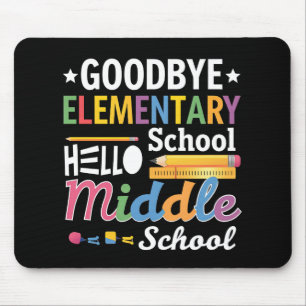 Auf Wiedersehen Grundschule Hallo Mittelschule Mousepad