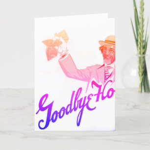 Auf Wiedersehen Grußkarte Feiertagskarte