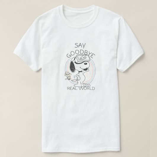 Auf Wiedersehen in meiner wirklichen Welt T-Shirt (Design vorne)