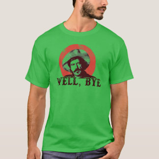 Auf Wiedersehen in schwarzer Schablone T-Shirt