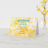 Auf Wiedersehen ist nicht auf ewig - Beileid Karte (Gelbe Blume)