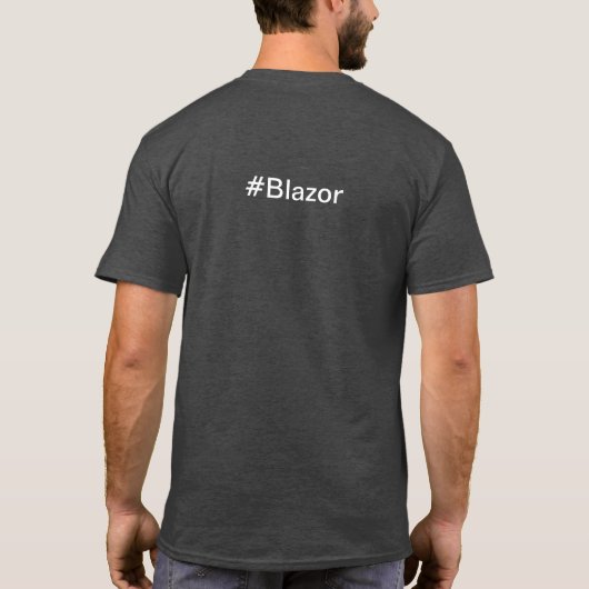 Auf Wiedersehen Javascript: Hallo C# Blazor T-Shirt (Rückseite)