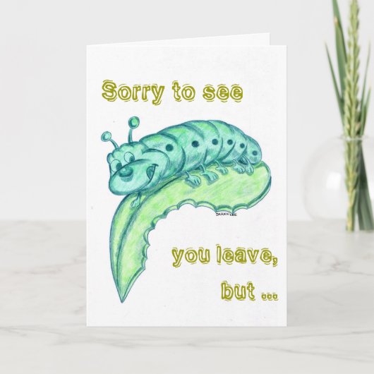 Auf Wiedersehen Karte/Glückwunsch-Karte Karte (Vorderseite)