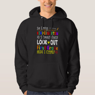 Auf Wiedersehen Kindergarten, aufgepasst erste Kla Hoodie
