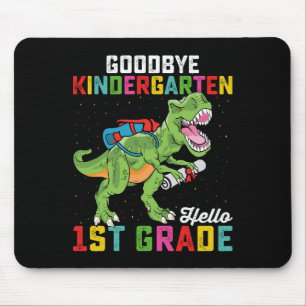 Auf Wiedersehen Kindergarten Hallo 1. Klasse T Rex Mousepad