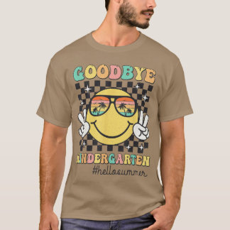 Auf Wiedersehen Kindergarten Hallo Sommer Letzter T-Shirt