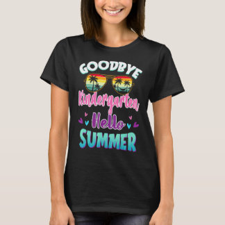 Auf Wiedersehen Kindergarten Hallo Sommer Letzter T-Shirt
