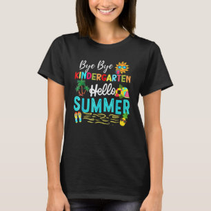 Auf Wiedersehen Kindergarten Sommer Lehrer Schüler T-Shirt
