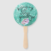 Auf Wiedersehen küssen Fächer (Rückseite)