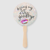 Auf Wiedersehen küssen Fächer (Rückseite)